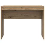 vidaXL Bureau d'écriture Chêne artisanal Bois d'ingénierie