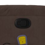 vidaXL Fauteuil inclinable de massage marron tissu microfibre