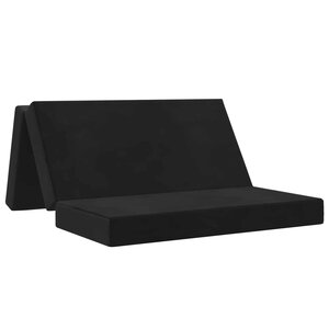 vidaXL Canapé-lit pliable 160 x 67 x 45 cm Noir