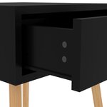 vidaXL Tables de chevet 2 Pièces Noir brillant 40x40x56cm Bois ingénierie