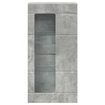 vidaXL Meuble mural Gris béton 55 x 29 x 100 cm Bois d'ingénierie