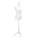vidaXL Buste de présentation Femme Blanc