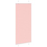 vidaXL Store plissé rose 100x200 cm largeur du tissu 99 4 cm polyester