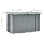 vidaXL Boîte de rangement de jardin Gris 109x67x65 cm