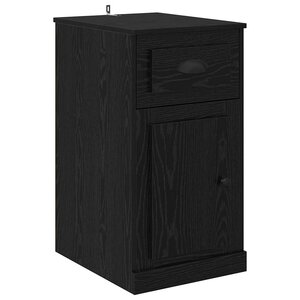 vidaXL Meuble d'appoint Chêne noir 40 x 50 x 75 cm Bois d'ingénierie
