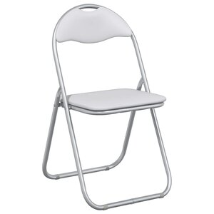 vidaXL Chaise pliante 8 Pièces Blanc et Gris 48 x 43 5 x 81 cm