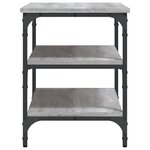 vidaXL Banc à chaussures sonoma gris 70x38 5x49 cm bois d'ingénierie