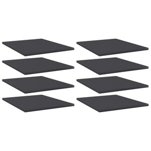 vidaXL Panneaux de bibliothèque 8 Pièces gris bois d’ingénierie