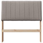 vidaXL Tête de lit capitonnée Taupe 90 cm Pin massif