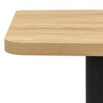 vidaXL Table de bistro Couleur chêne 78 5x78 5x107 cm