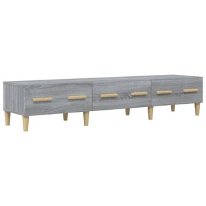 vidaXL Meuble TV Sonoma gris 150x34 5x30 cm Bois d'ingénierie