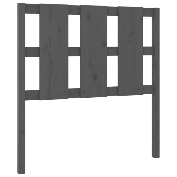 vidaXL Tête de lit Gris 105 5x4x100 cm Bois massif de pin