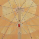 vidaXL Parasol de plage Naturel 180 cm Style hawaïen