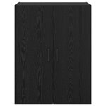 vidaXL Armoire Murale Montage mural 2 Pièces Chêne noir 69 5 x 34 x 90 cm