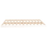 vidaXL Cadre de lit sans matelas blanc 140x190 cm bois de pin massif