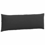 vidaXL Coussins de canapé 2 Pièces Noir 120 x 40 cm tissu
