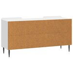 vidaXL Meuble TV 102 x 34 5 x 52 cm Blanc brillant Bois d'ingénierie