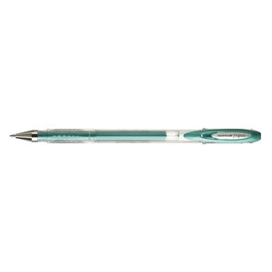 Roller encre gel Signo UM120NM pointe moyenne 0 7mm Vert Métal UNI-BALL