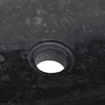 vidaXL Lavabo Noir 50x35x10 cm Marbre