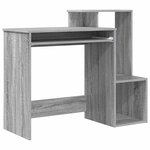 vidaXL Bureau Gris Sonoma 106 x 41 x 88.5 cm Bois d'ingénierie