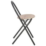 vidaXL Ensemble à dîner pliant 3 Pièces et étagère de rangement MDF acier
