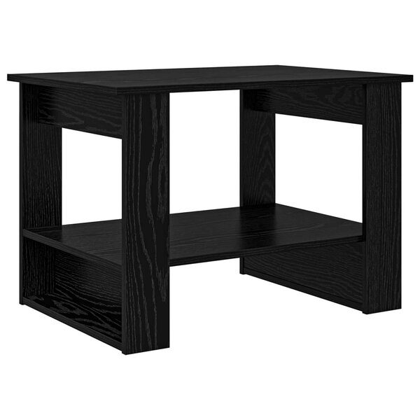 vidaXL Table basse Chêne noir 72 x 50 x 50 cm Bois d'ingénierie