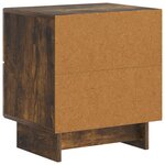 vidaXL Cabinet de chevet 2 pc Chêne fumé 43 x 34 5 x 47 5 cm