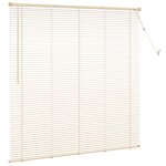 vidaXL Store Vénitien Marron clair avec motif 150 x 140 cm PVC