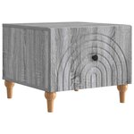 vidaXL Table basse Sonoma gris 49 x 50 x 40 cm Bois d'ingénierie