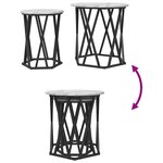 Tables d'appoint vidaXL 2 Pièces Gris Sonoma en bois aggloméré