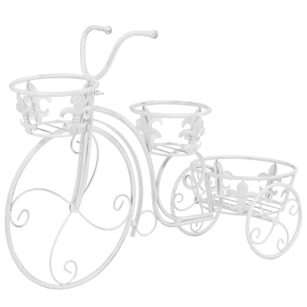vidaXL Support de plantes sous forme de vélo Style vintage Métal