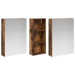 vidaXL Ensemble de Meubles de Salle de Bain 3 Pièces 130 x 14 5 x 70 cm