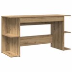 vidaXL Bureau chêne artisanal 140 x 50 x 75 cm Bois d'ingénierie