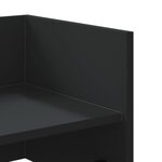 vidaXL Étagère murale noir 100x35x30 5 cm bois d'ingénierie