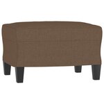 vidaXL Ensemble de canapés 3 Pièces marron tissu