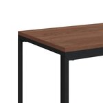 vidaXL Table d'appoint avec roues Noir 40x30x63 5 cm Bois d'ingénierie