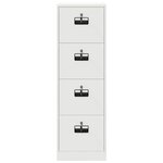 vidaXL Cabinet de Dossier avec tiroir 2 Pièces Blanc 44 x 50 x 106.5 cm