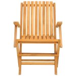 vidaXL Chaises de jardin pliantes lot de 2 61x67x90cm bois massif teck