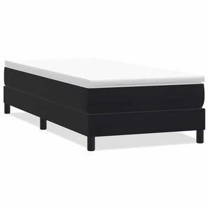 vidaXL Sommier à lattes de lit sans matelas noir 100x220 cm velours