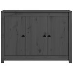 vidaXL Buffet Gris 100x35x74 cm Bois massif de pin