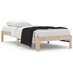 vidaXL Cadre de lit Bois de pin massif 90x200 cm