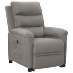 vidaXL Fauteuil Gris clair Tissu