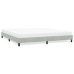 vidaXL Cadre de lit sans matelas gris clair 180x220 cm velours