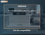 Qualitoner x4 toners 42804540 (noir + cyan + magenta + jaune) compatible pour oki