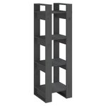 vidaXL Bibliothèque/Séparateur de pièce Gris 41x35x125 cm Pin solide
