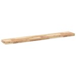 vidaXL Étagères flottantes 2 Pièces 140x20x4 cm acacia massif non traité