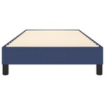 vidaXL Cadre de lit sans matelas bleu 80x200 cm tissu