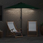 vidaXL Parasol de jardin Vert 294 x 150 x 223 cm tissu