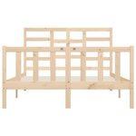 vidaXL Cadre de lit sans matelas 120x200 cm bois de pin massif