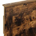 vidaXL Tête de lit avec tête de lit Chêne fumé 75 cm Bois d'ingénierie
